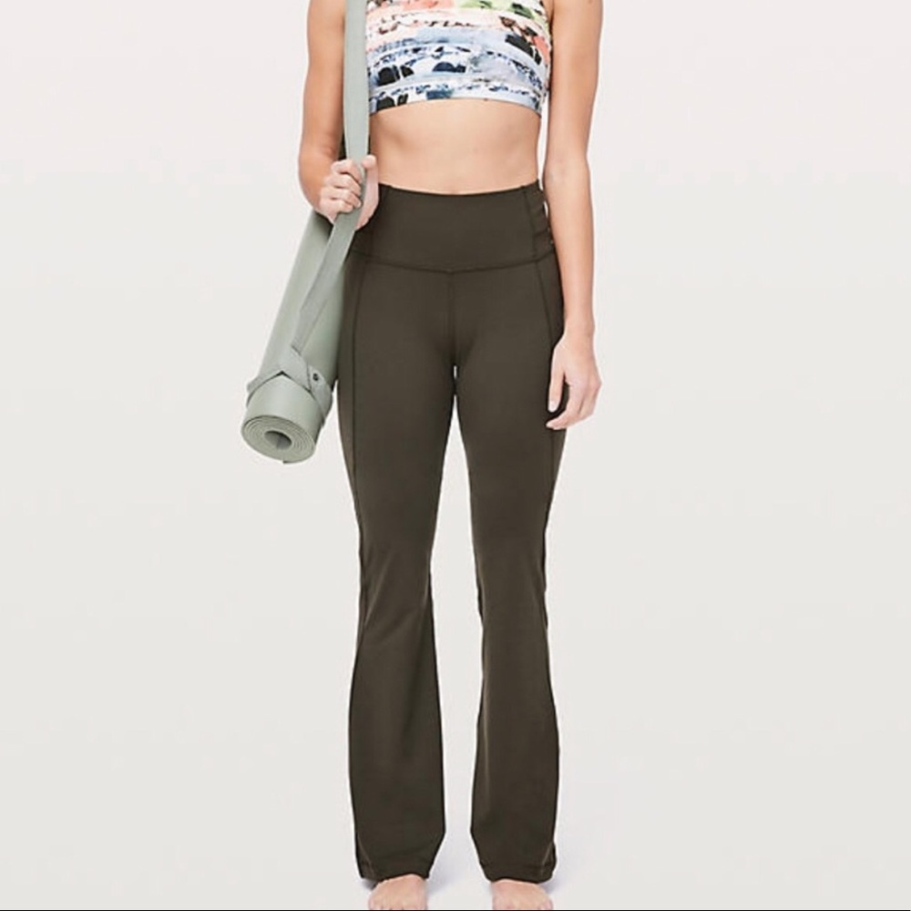 Lulu Green Groove Pant Flare
